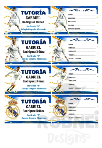 Ronaldo Real Madrid Etiqueta